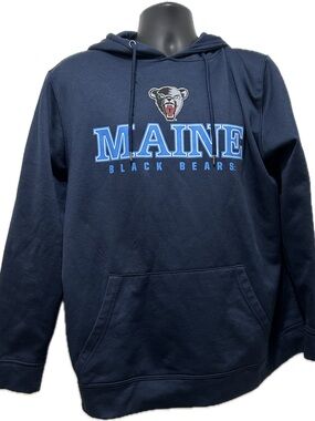 Colosseum Navy Maine Black Bears Pullover Hoodie